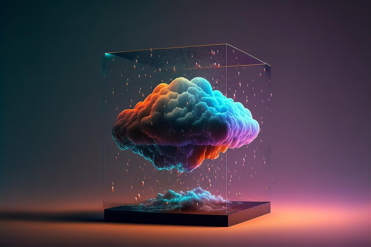 Concepto de optimización de base de datos y copias de seguridad en la nube.