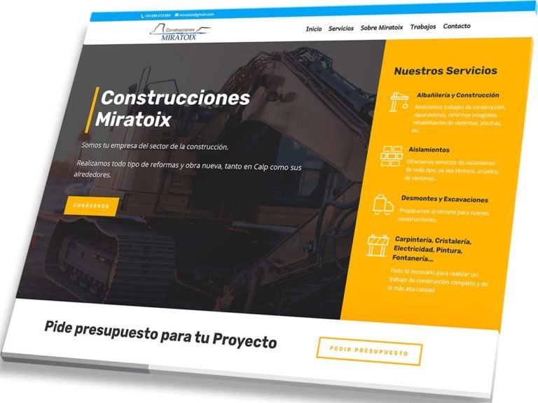 Web de Construcciones Miratoix