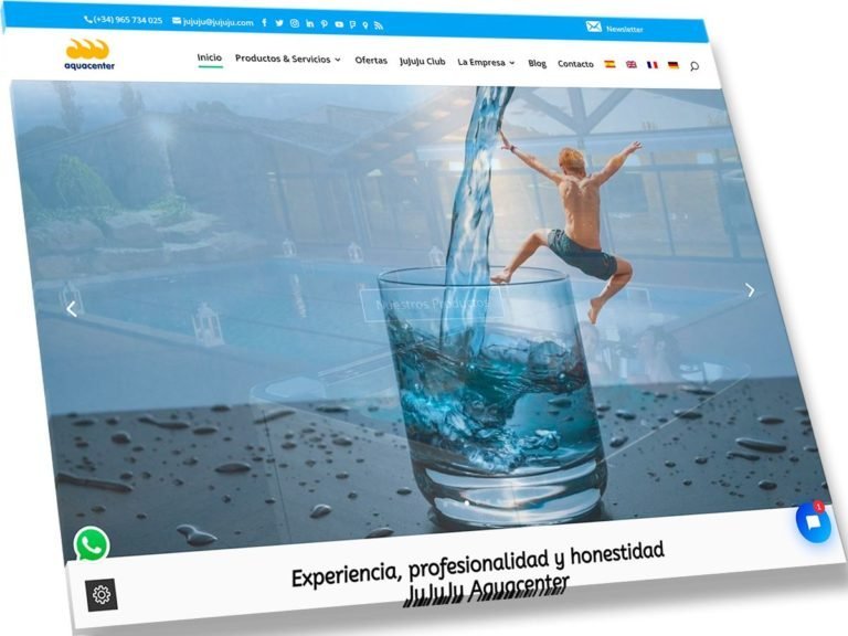 Web de JuJuJu Aquacenter